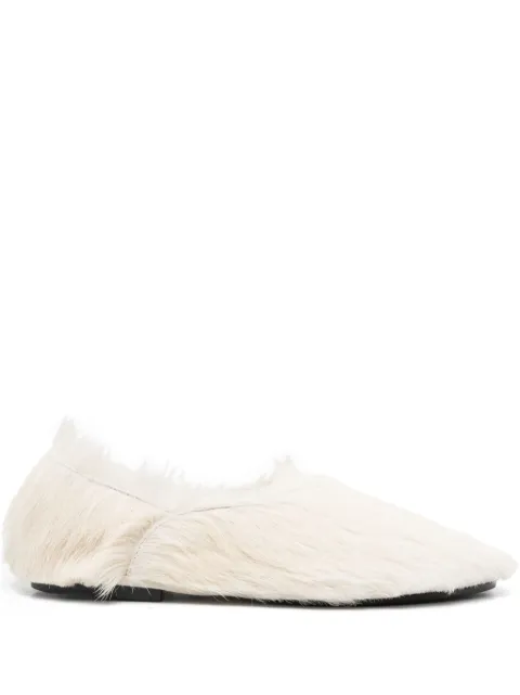 Jil Sander calf-hair slippers Neutrals J44WZ0001P3788