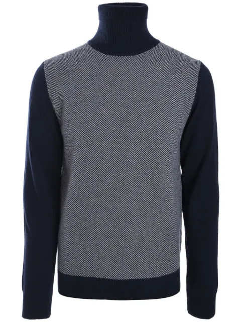 Borrelli roll-neck jumper Blue 14KN736CCK7024