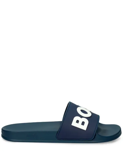 BOSS logo-patch slides Blue 50498241