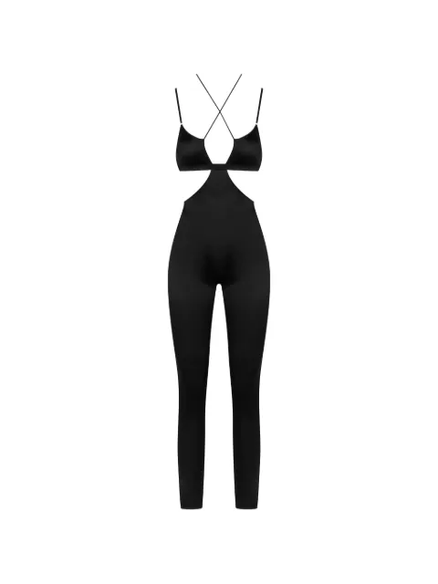 Maison Close French Kiss strappy jumpsuit Black 562863