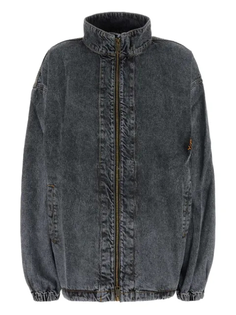 Y/Project funnel-neck denim jacket Grey 207JA002D51