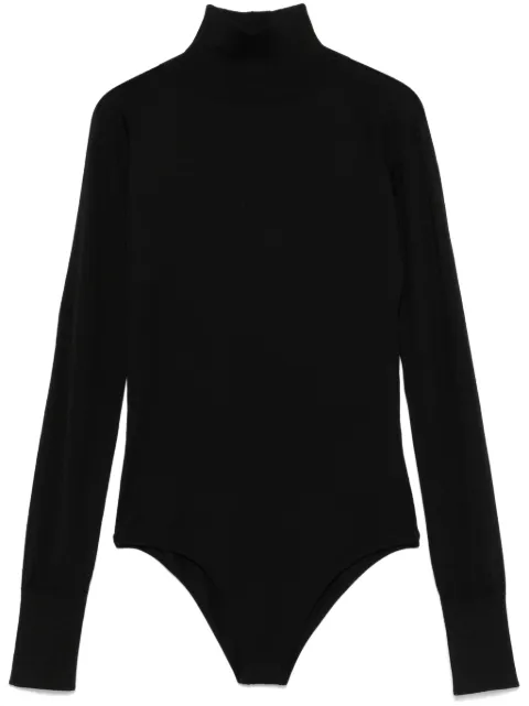 Alaïa semi-sheer knitted bodysuit Black AA9B03026M894995