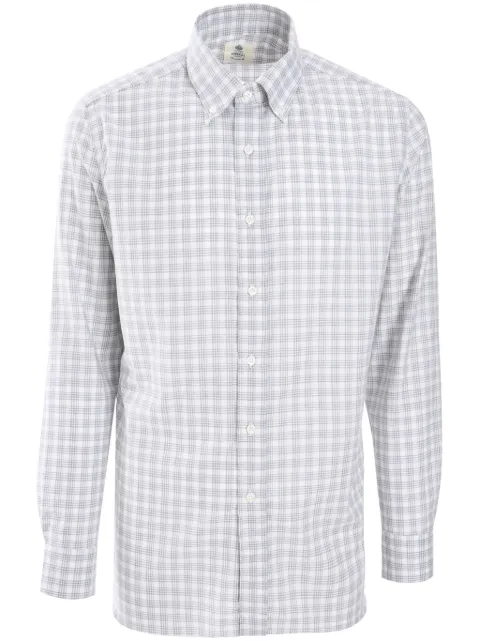 Borrelli checked shirt Grey SR10729