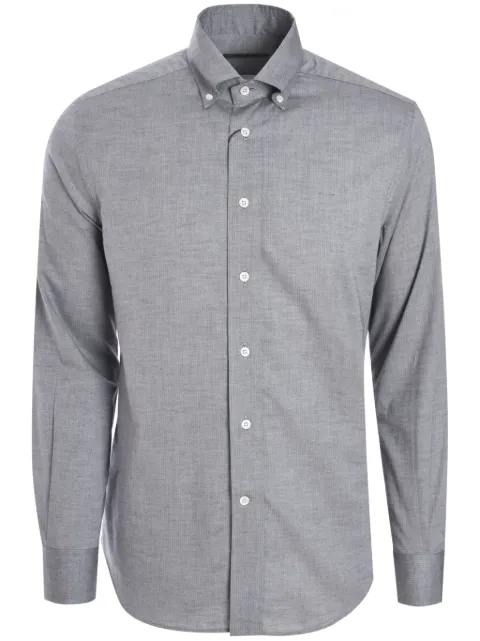 Corneliani buttoned cotton shirt Grey 94P1149411572