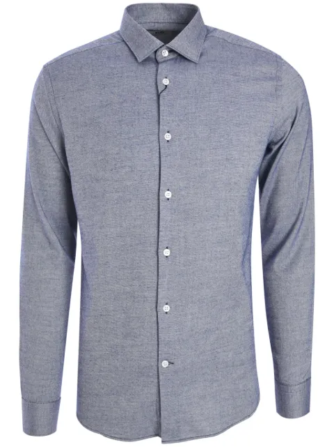 Corneliani poplin shirt Blue 94PXK19420282