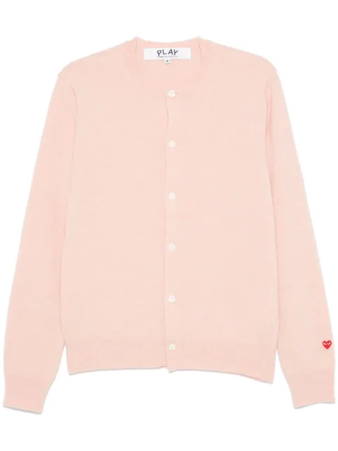 Comme Des Garçons Play Red Heart cardigan Pink AXN091051