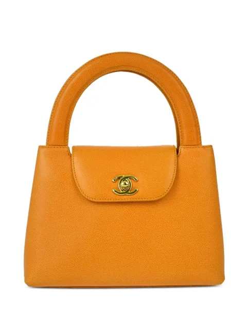 CHANEL Pre-Owned 1998 CC turn-lock handbag Orange 5208045