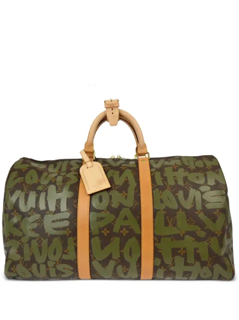 Louis Vuitton Pre-Owned x Stephen Sprouse 2001 Keepall 50 travel bag Brown M92196