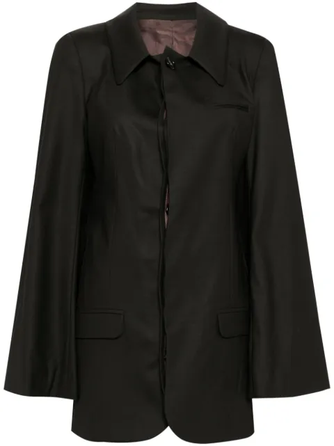 ACT Nº1 single-breasted blazer Brown PFJ2404