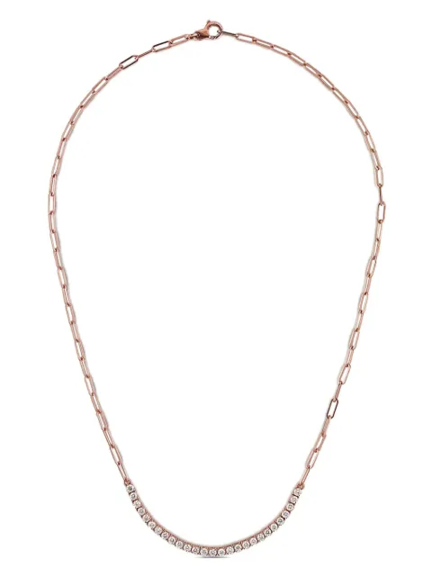 Jewels Aficionado 18kt rose gold diamond chain necklace Pink JAN14DRG