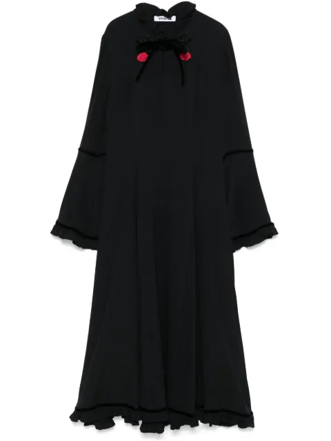 Vivetta floral-embroidered dress Black VS2AB0123TE017