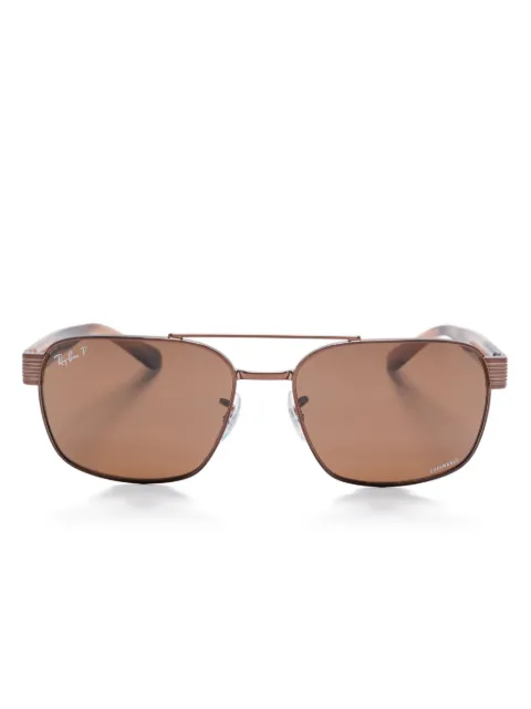 Ray-Ban Chromance rectangle-frame sunglasses Metallic 0RB3751CH