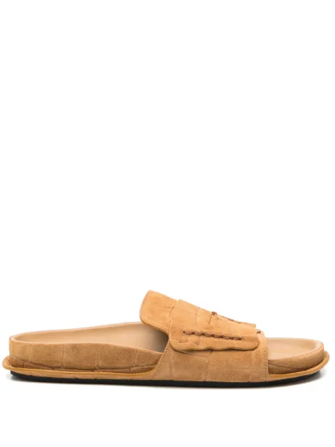 Jacquemus Les Sandales Mocassin flat sandals Brown 251FO1724355