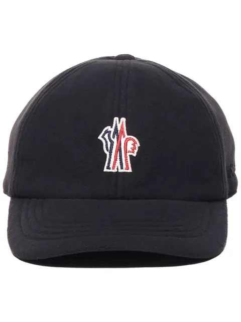 Moncler Grenoble logo-patch cap Blue J20973B0000489AK8