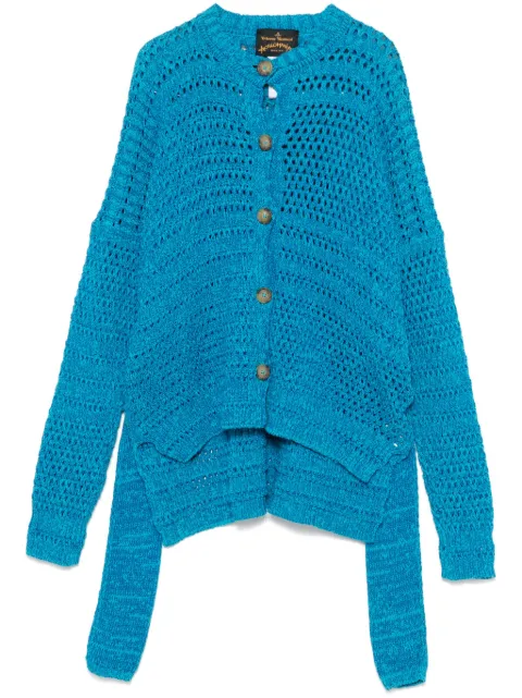 Vivienne Westwood Pre-Owned 2010s crochet-knit cardigan Blue VIWW600
