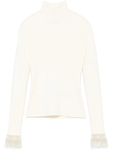 Chiara Ferragni lurex-detailing top White 77CBFN02CMN72
