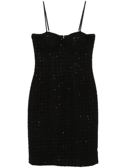 ROTATE BIRGER CHRISTENSEN sequin-embellished bouclé midi dress Black 113088100