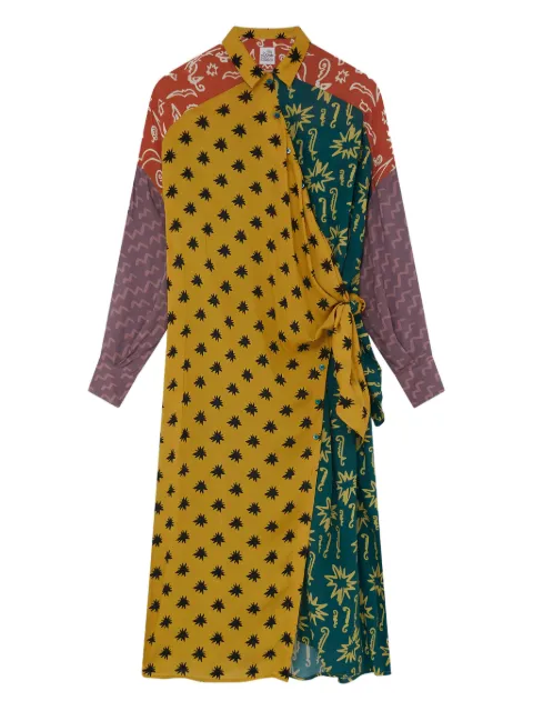 Donde Esteban Estrellitas midi dress Yellow D01D06