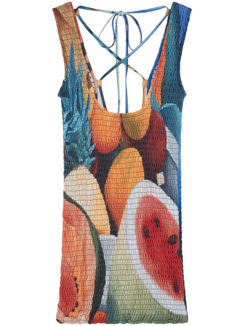 Donde Esteban Salpicon mini dress Orange D2D13A