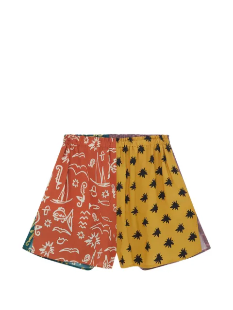 Donde Esteban Estrellitas mini shorts Yellow D01S02B