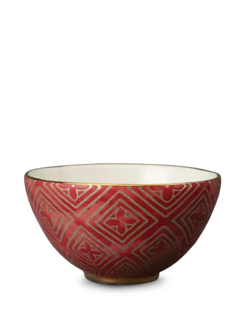 L'Objet Fortuny Jupon cereal bowl (set of four) Red LPF61