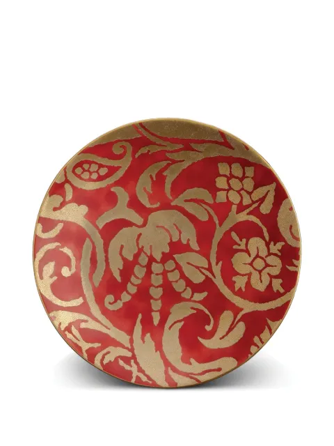 L'Objet Fortuny gold-embossed plate Red LPF11