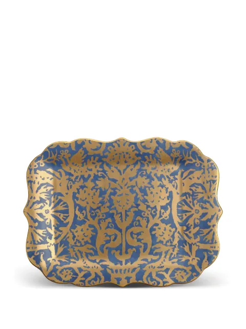 L'Objet Fortuny Pergolesi platter (41cm x 30cm) Blue LPF28