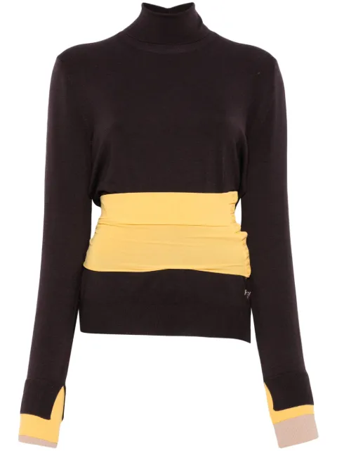 FENDI asymmetric sweater Purple FZXC43ASJG