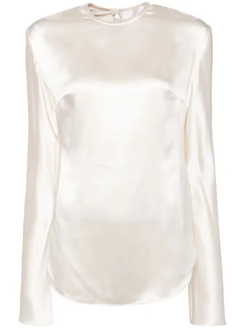 LITKOVSKA silk blouse Neutrals B13MFW2425