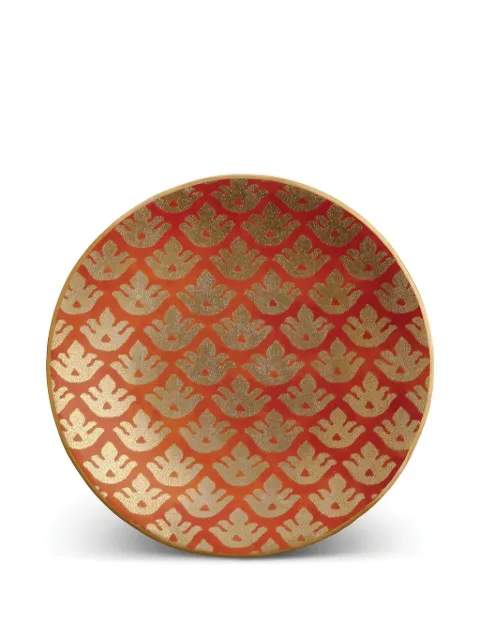 L'Objet Fortuny gold-embellished plate Red LPF17
