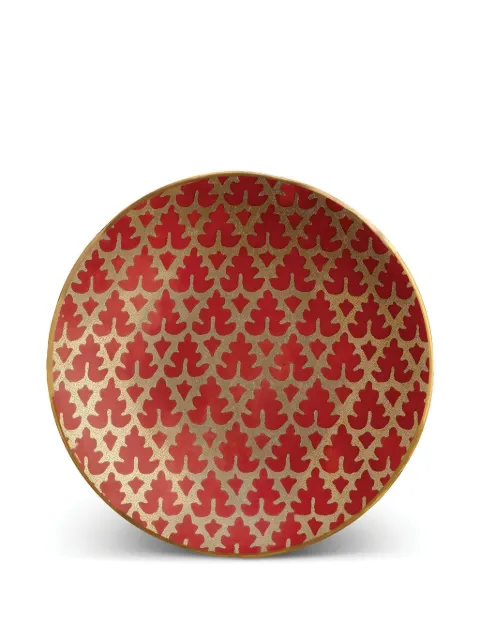 L'Objet Fortuny gold-accented plate Red LPF16