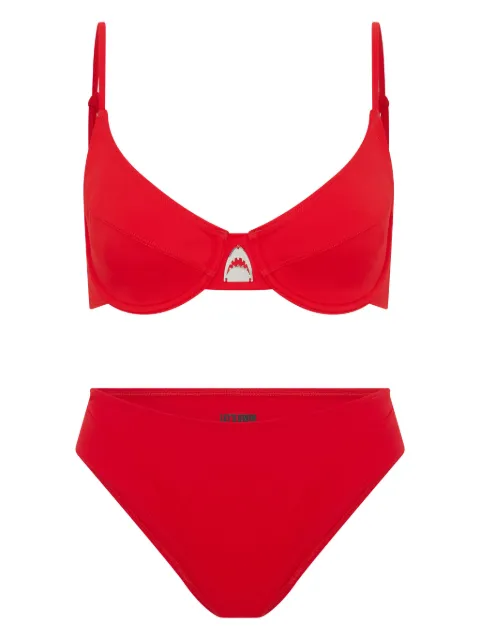 Let's Swim wired bralette bikini top Red LSW003BKTOPRED