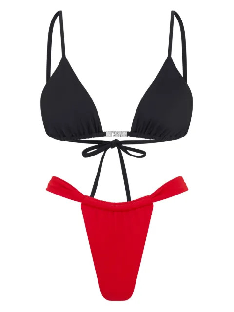 Let's Swim ruched bikini bottoms Red LSW007BKBOTTOMSRED
