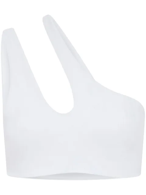 Let's Swim one-shoulder bikini top White LSW005BKTOPWHITE