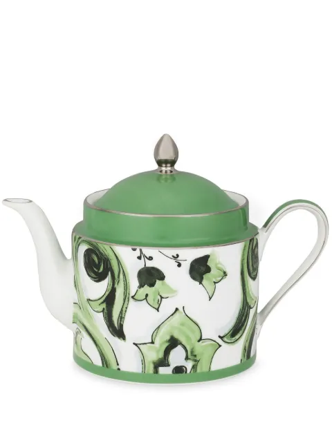 Dolce & Gabbana graphic-print teapot White TC0127TCA39UV001