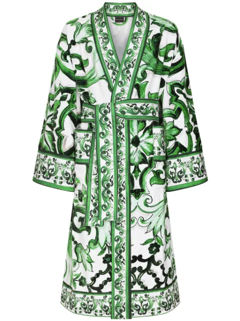 Dolce & Gabbana terry cotton bath robe White TCF010TCAGP