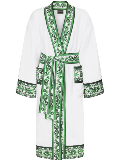 Dolce & Gabbana terry cotton bath robe White TCF010TCAGN
