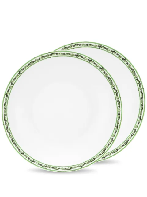Dolce & Gabbana Maiolica-trim soup plates White TC0S05TCALIUV028