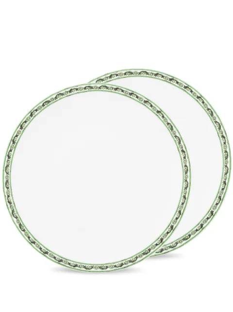 Dolce & Gabbana Maiolica-trim plates White TC0S04TCALIUV028