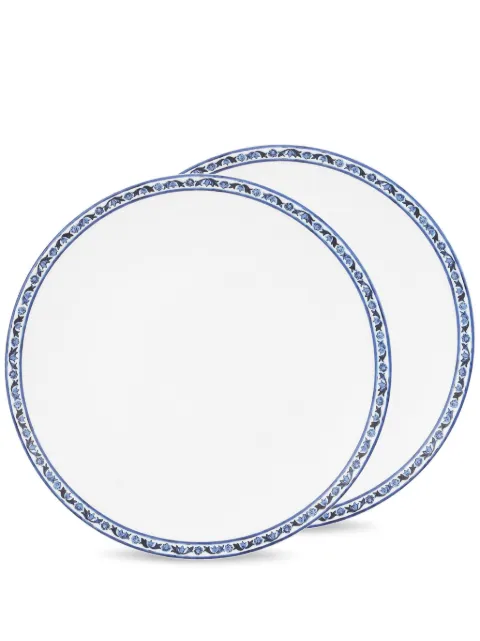 Dolce & Gabbana Mediterraneo-trim plates White TC0S04TCALIUB028
