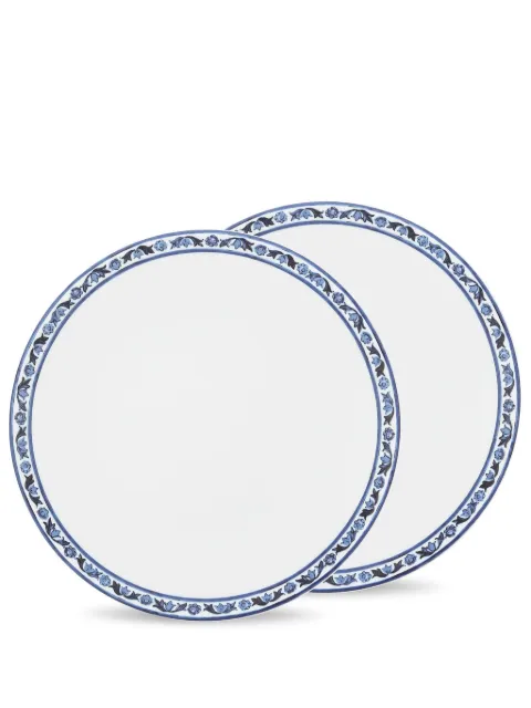 Dolce & Gabbana Mediterraneo-trim dessert plates White TC0S03TCALIUB028