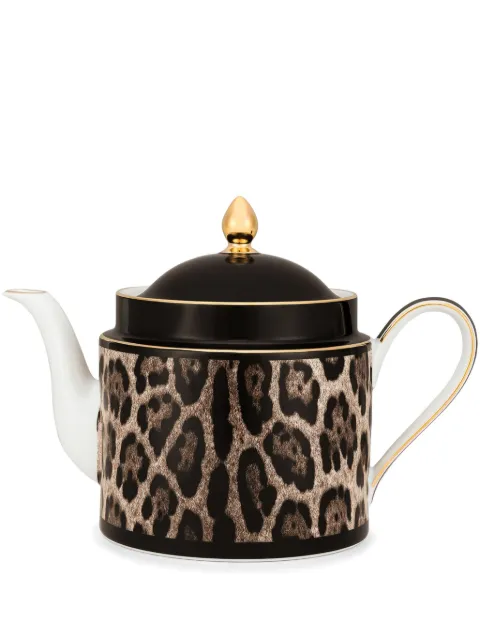 Dolce & Gabbana leopard-print teapot Brown TC0127TCA39UL003