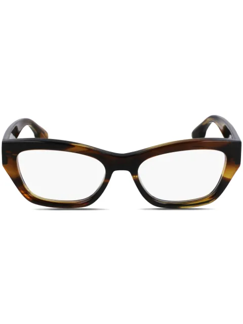 Victoria Beckham Eyewear geometric-frame glasses Brown VB2675318