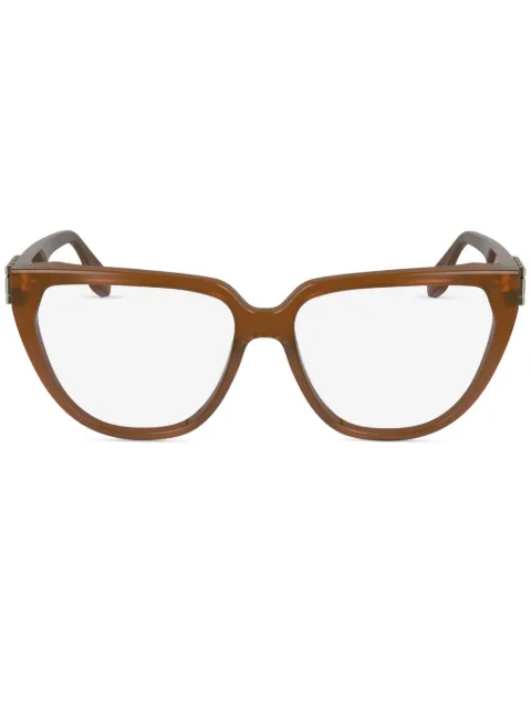 Victoria Beckham Eyewear rectangle-frame glasses Brown VB2661240