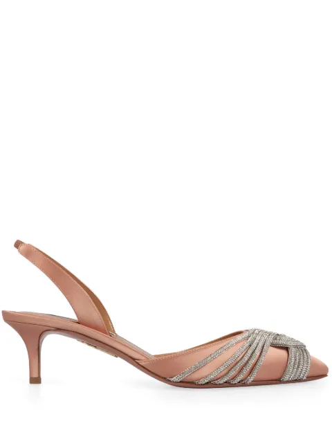 Aquazzura 50mm Gatsby pumps Pink GASMIDL3