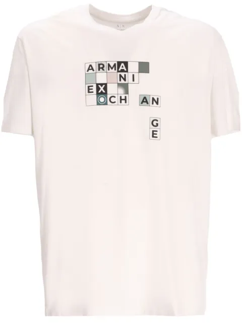 Armani Exchange logo-print cotton T-shirt White 6DZTHTZJA5Z
