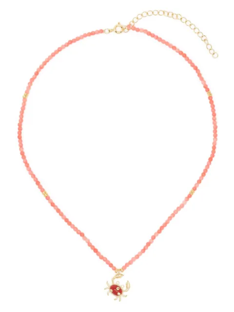 Eshvi coral crab necklace Pink 21994XNBYSH1