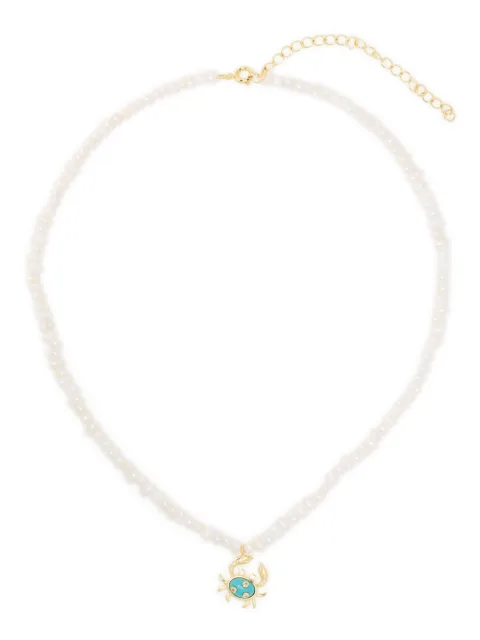 Eshvi pearl crab necklace Neutrals 21997XNBYSH2