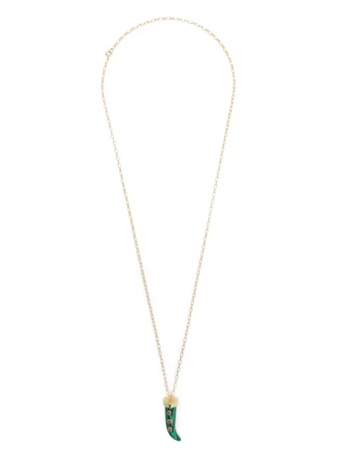 Eshvi malachite fang necklace Gold 23528XNBYSH1