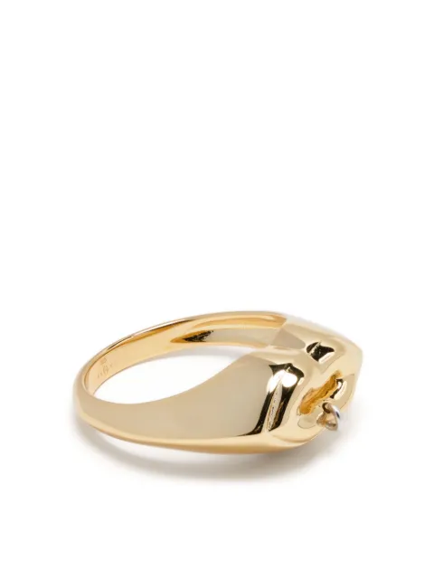 Eshvi piercing lip ring Gold 00650